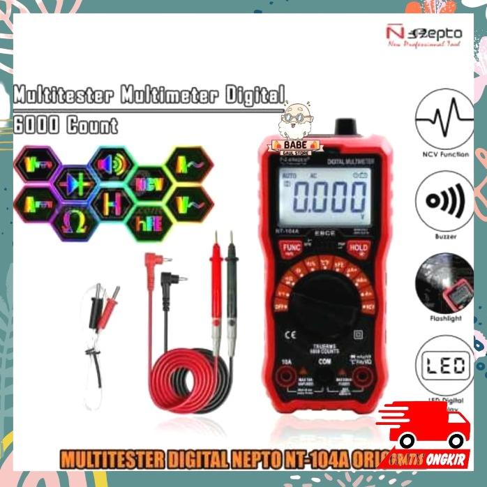 Nepto Nt-104A Avometer Multitester Digital Led Ncv Multimeter Original