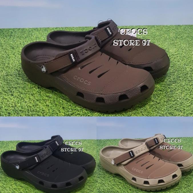 Terbaru Crocs Pria/Sepatu Crocs Yukon Leather Original Original