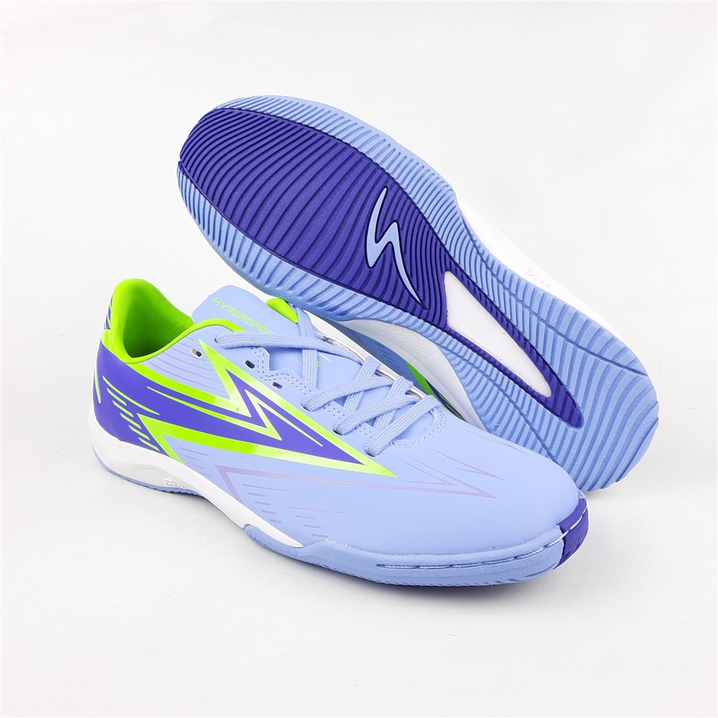 Specs Sepatu Futsal Hyperspeed 1.5 In Lilac Blue Violite Green Gecko 38-43