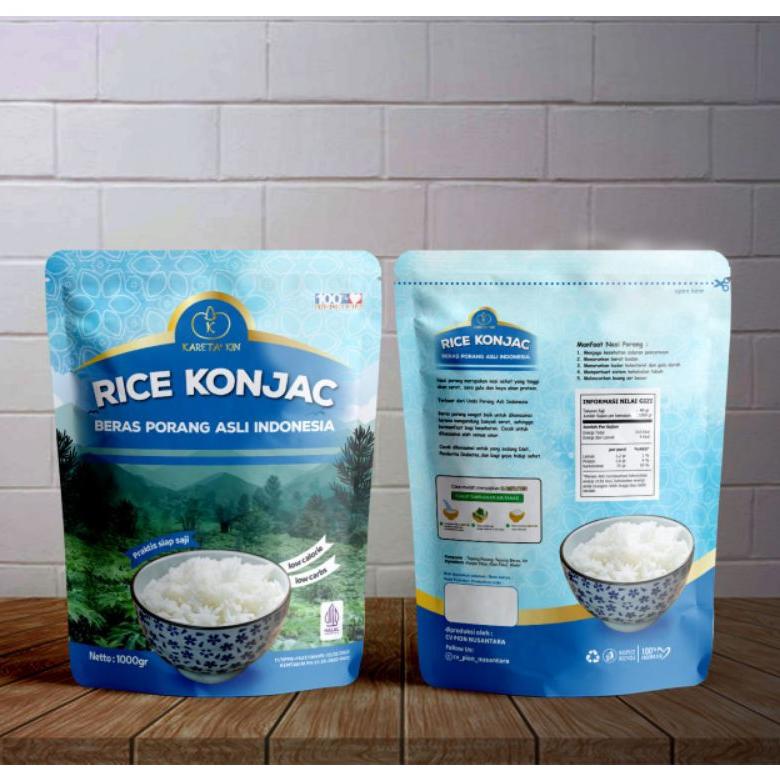 

BERAS PORANG 100 ORIGINAL 1kg KARETA KIN Konjac rice Shirataki Fukumi Konyaku Non COD