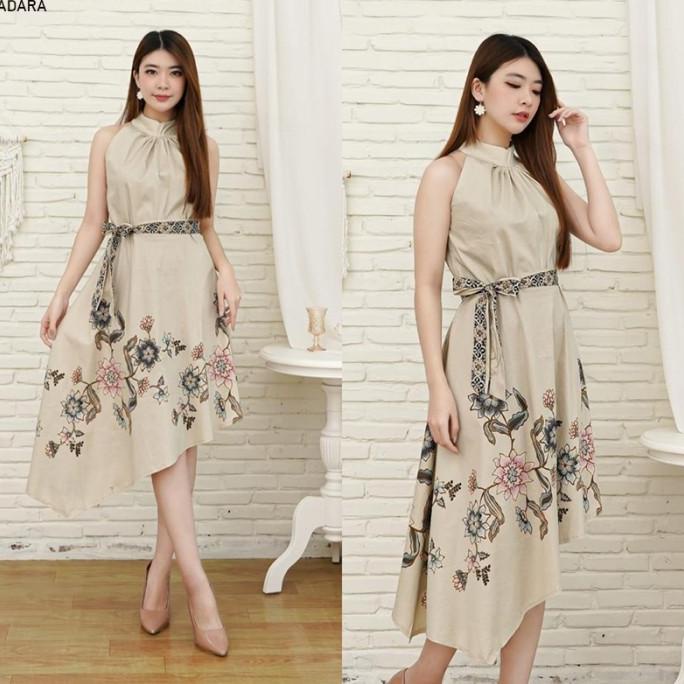 Evercloth Adara Dress Batik Wanita Terusan Wanita Batik Modern Batik