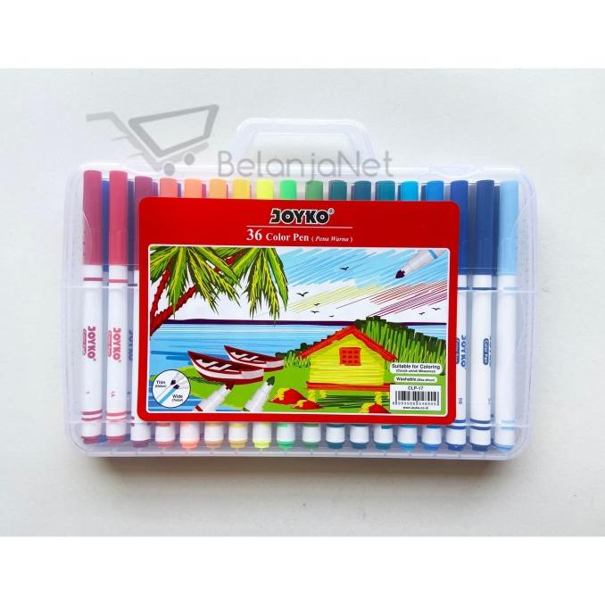 

Spidol Warna| Color Pen Joyko CLP-17 36 warna washable | bisa dicuci