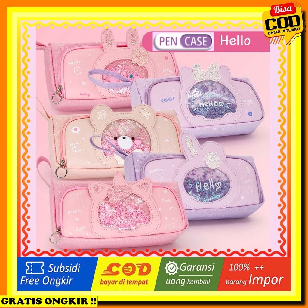 

Kotak Pensil Import / Tempat Pensil Lucu Txs03 Korean Pen Pencil Case Cartoon Quicksand Animal Kotak Tempat Pensil Mkt