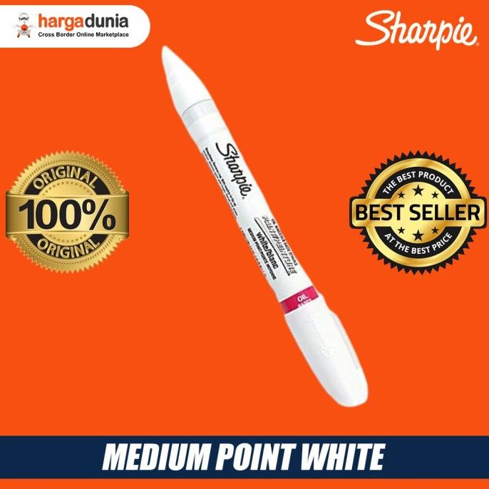 

Sharpie WHITE MEDIUM Spidol Marker Oil-Based Pemutih Sepatu Sneakers