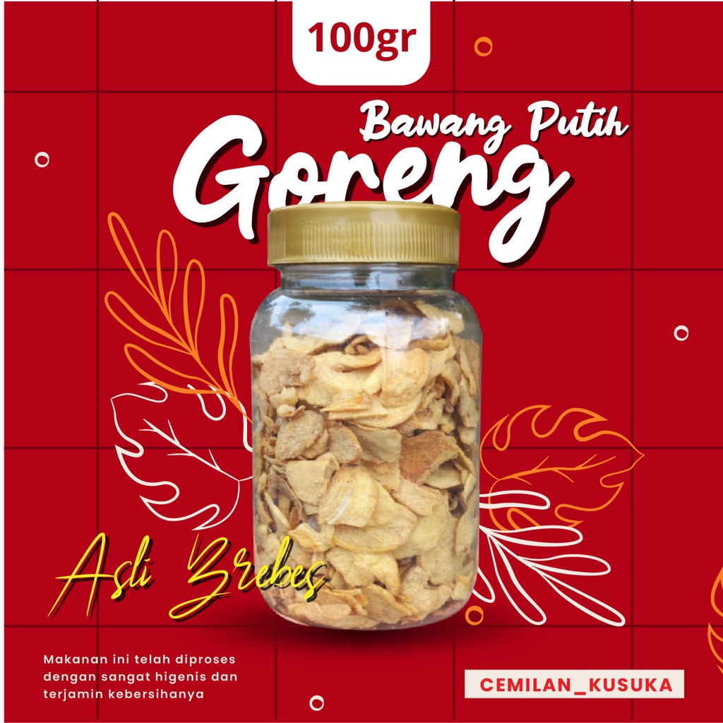 

BAWANG PUTIH GORENG 100GRAM