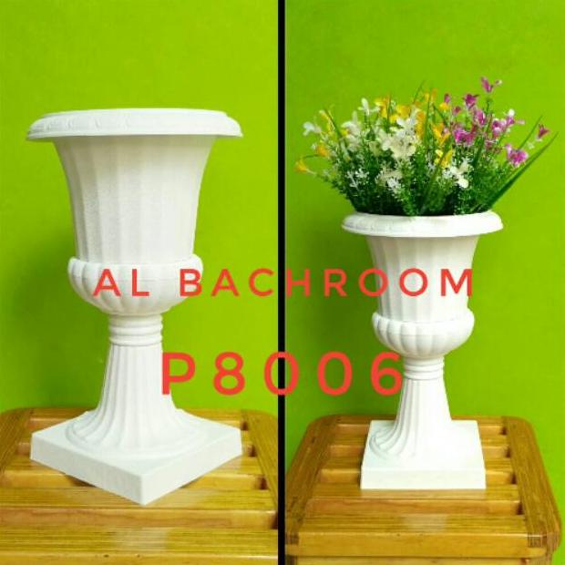 POT PIALA BUNGA PLASTIK 30CM P8006 DEKORASI RUMAH