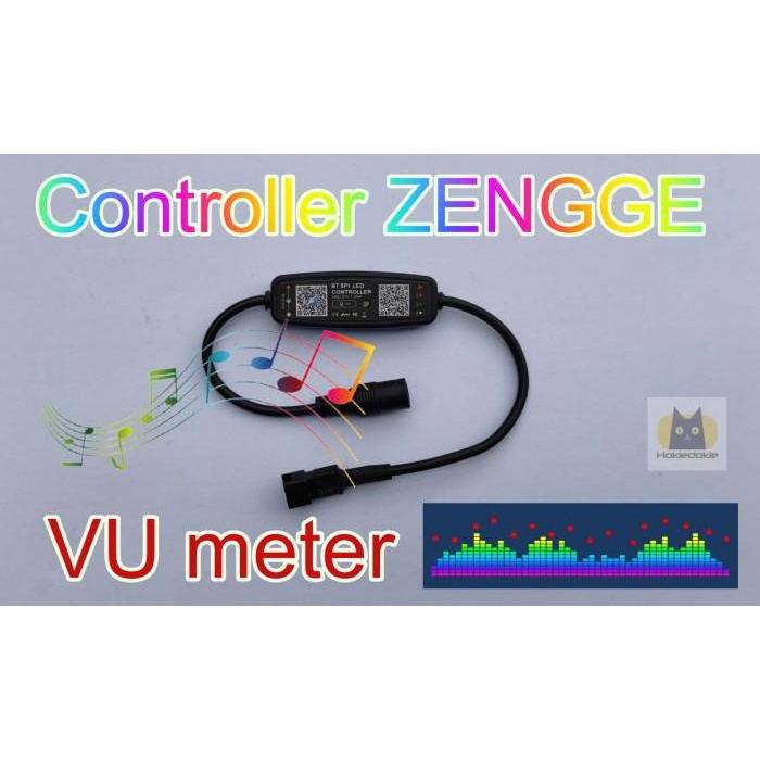 Terlaris Hokie Controller Led Ws2812B Ws2811 Musik Zengge Vu Meter Pengganti Sp107E