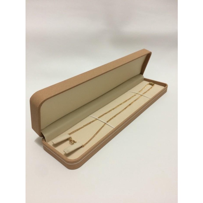Terlaris Kotak Kalung/Gelang Panjang Beige Nb05/Kotak Perhiasan/Necklace Box