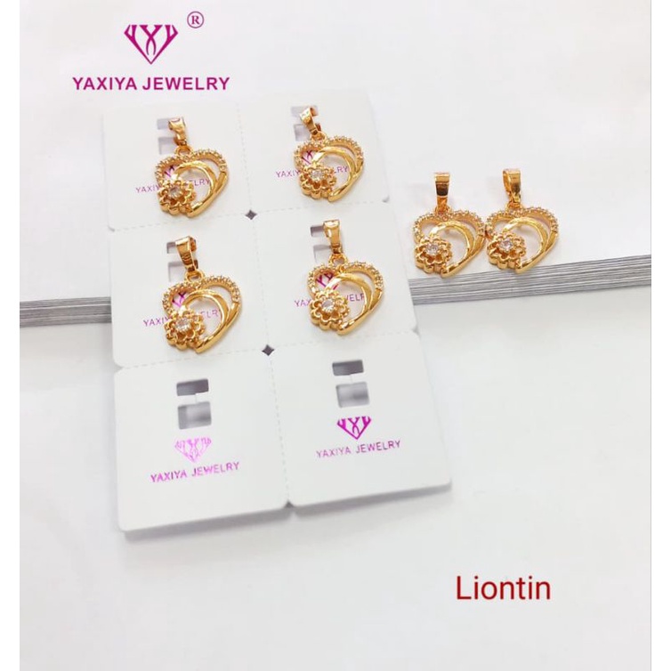 liontin yxy liontin wanita liontin permata emas liontin accessories