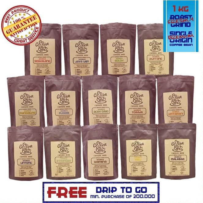 

Kopi Arabika Lintong 1 Kg Single Origin Bean/Biji & Ground/Bubuk