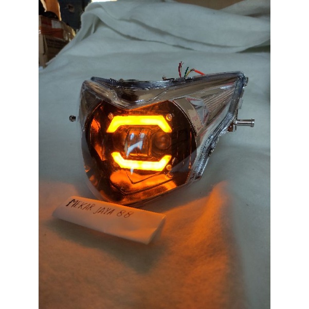 LAMPU TEMBAK DAYMAKER JUPITER MX NEW ALIS KUNING 2 MATA