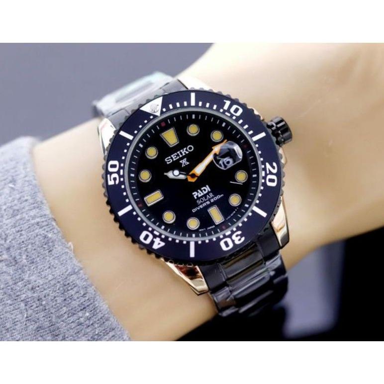 Jam Tangan Tangan Pria Analog Seiko Padi Rantai Tangal/Jam Tangan Cowok Analog Seiko Padi Rantai Sta