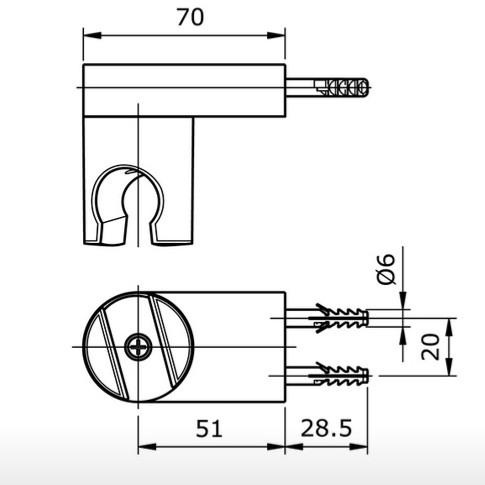 TOTO A9A332Y HANGER SHOWER WITH SCREWS HANGER BISA DI SETEL