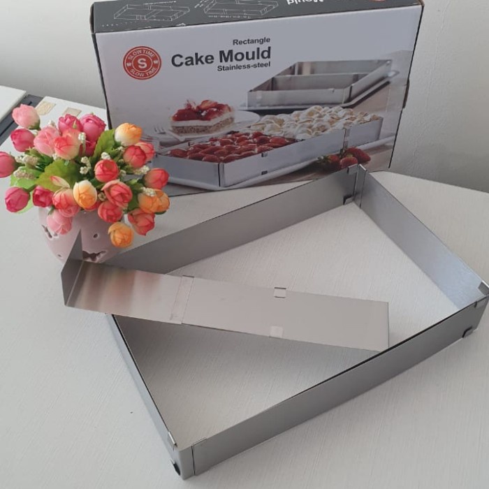 

Slow Time Adjustable Mousse Cake Ring 5cm Rectangle / Persegi 35x53cm