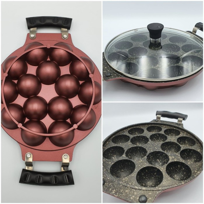 

Osaka Cetakan Kue Cubit / Takoyaki 15 Holes Premium D 4.5cm Non Stick