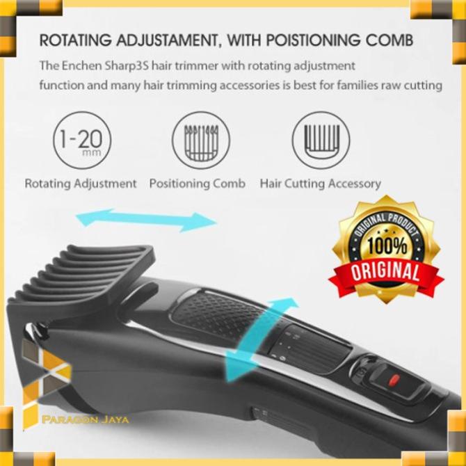Enchen Sharp3S Alat Cukur Elektrik Hair Clipper Sharp 3S