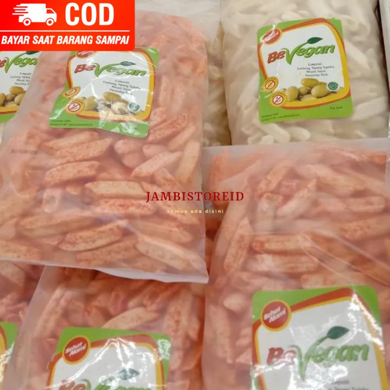 

(JAMBISTOREID) JAMBI LANGSUNG KIRIM BeVegan All Varian Stik Kentang Potato Stick Kerupuk Krupuk Jamur Pedas Original Asin Keriting Bulat Cemilan Sehat Diet Jambi