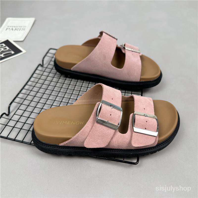 [✅BISA COD] #Sisjuly# Sandal wanita / pakaian luar wanita musim panas bagian bawah tebal sandal bern