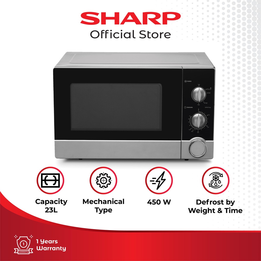 Sharp R-21D0(S)IN Microwave SHARP INDONESIA OFFICIAL SHOP