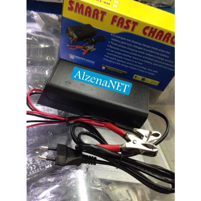Charger Aki Mobil Cas Aki Mobil Motor Smart Fast Charger 10A