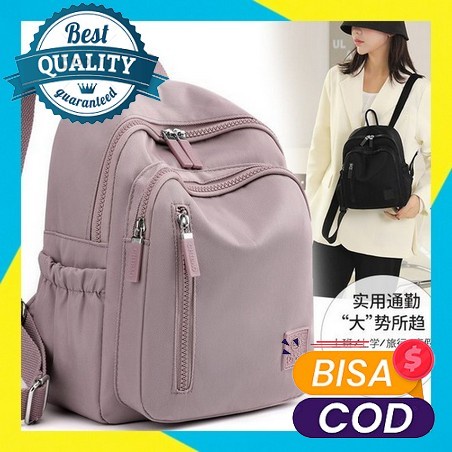 Tas Ransel Sekolah Wanita Anak Perempuan Sd Smp Sma Impor Fashion Korea Waterproof Terbaru Kekinian 