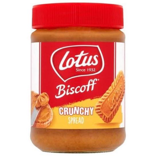 

Lotus Biscoff Biscof / CRUNCHY Spread Jam Selai Olesan / 380 gram gr G nov