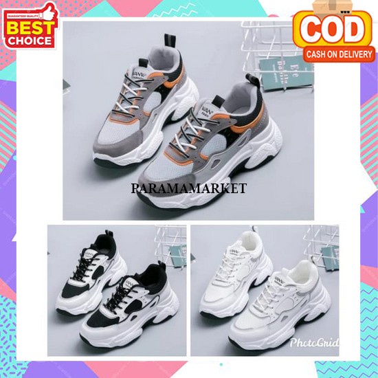 Sneakers Cewek Dewasa Premium Casual Tali Ringan Empuk Nyaman Sepatu Kets Branded Kekinian Murah Sne