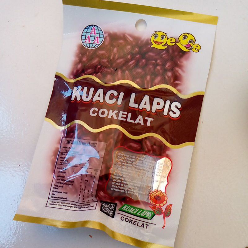 Kuaci Biji Bunga Matahari 10GRAM Lapis Cokelat - Sunflower Seed - Kwaci Matang - Kuaci Rasa Coklat Origina