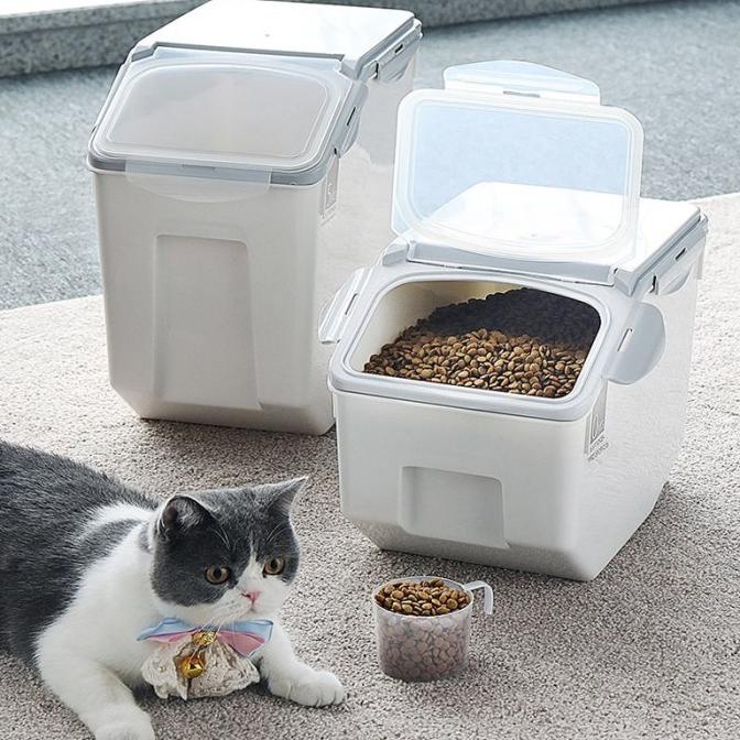 IMPORT PET CAT DOG FOOD STORAGE BARREL SEALED FOOD CONTAINER - 10 KG