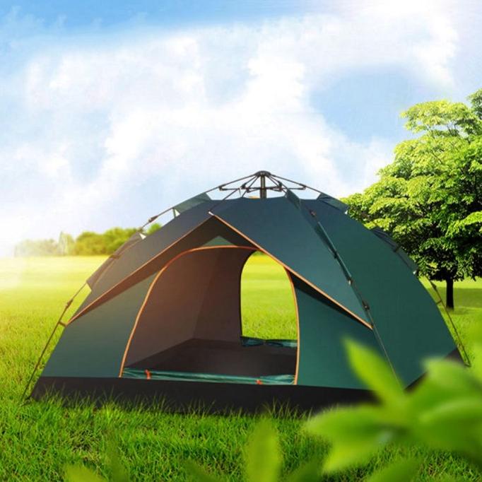 Tenda Camping Otomatis Tenda Camping Kemah 4-5 Orang + Kursi Camping Arummanisha