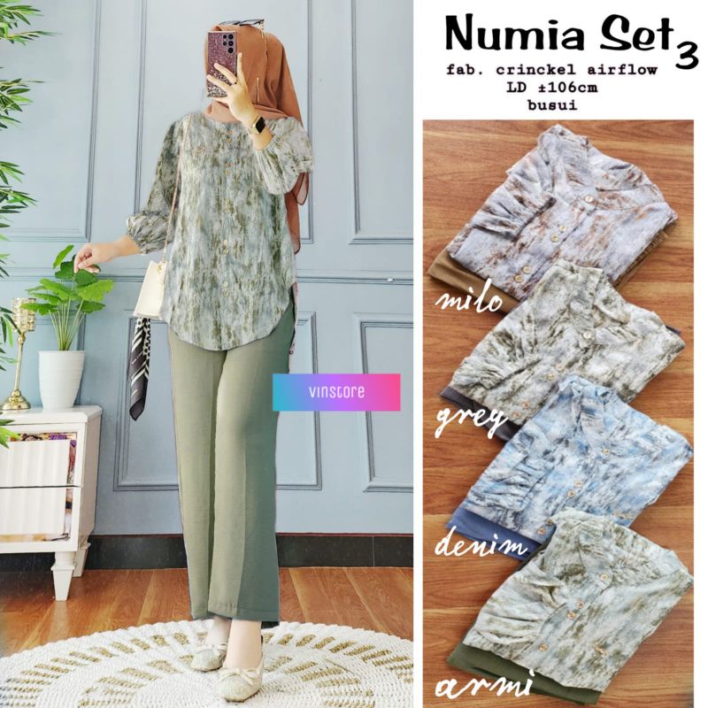 setelan wanita numia 3 by Vinstore