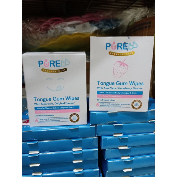 PureBB Tongue Gum Wipes, Tisue pembersih lidah dan gusi bayi Pure BB