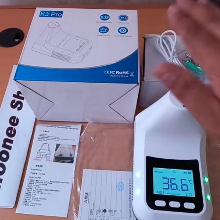 Terlaris K3 Pro Thermometer Wall Infrared K3Pro Termometer Otomatis Non Contact