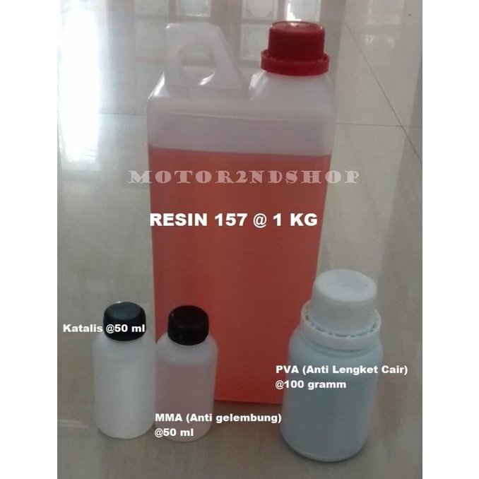 {{{{{{] Resin merah 157 BQTN + katalis + MMA + PVA