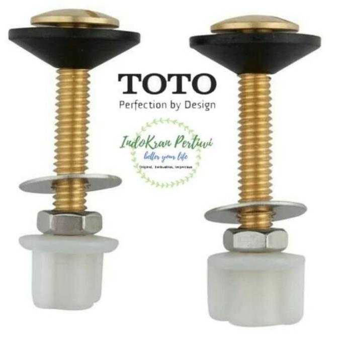 Produk Terbaik] baut tangki Toto Original, baut kloset duduk Toto
