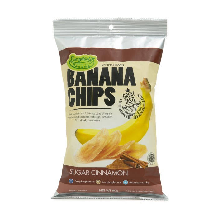 

Everything Banana Chips Sugar Cinnamon 80gr