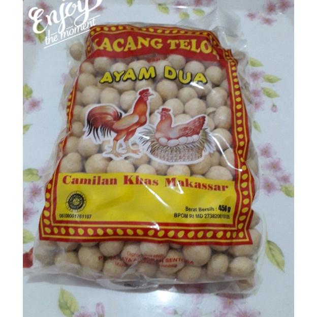 

Kacang telor cap AYAM DUA kemasan 450 gram dari kota Makassar Best Seller