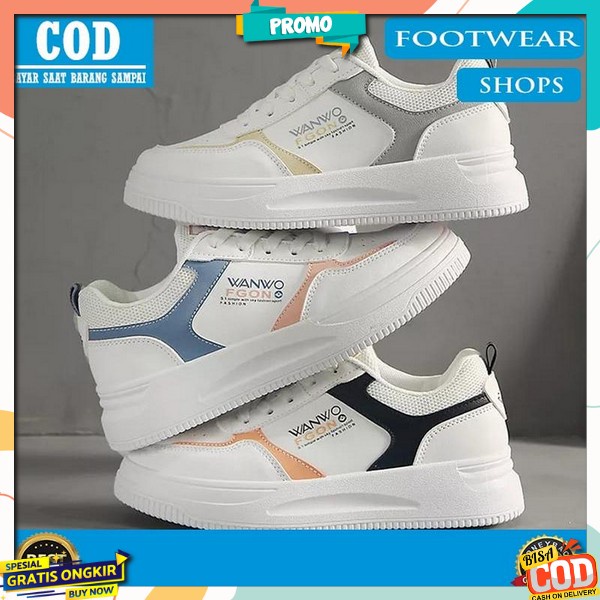 Sepatu Sneaker Wanita Spatu Vintage Perempuan Aepatu Korean Style Sneakers Putih Terbaru Sepatu Wnit