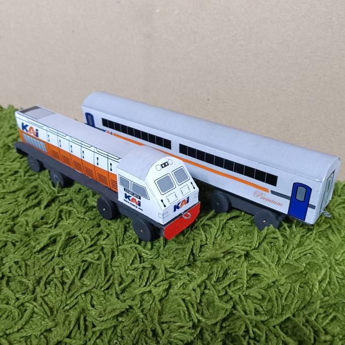 Mainan Kereta Anak KAI Lokomotif CC 203 & Gerbong