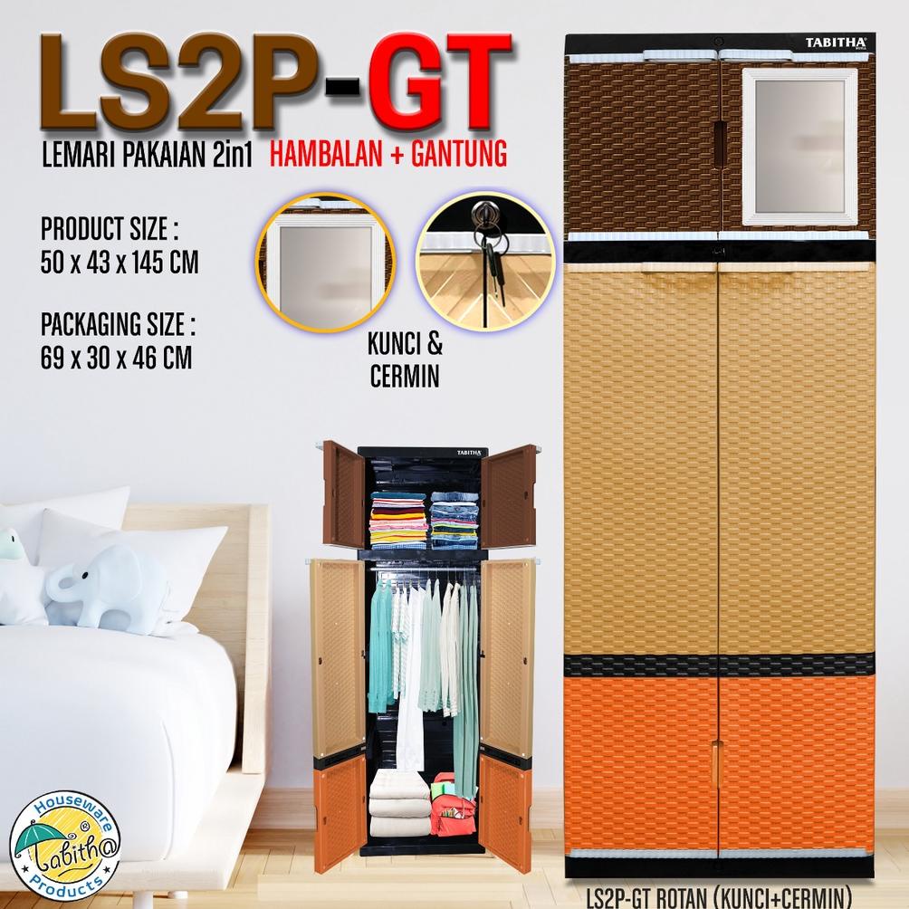 Tabitha Lemari Pakaian Plastik Dengan Gantungan Tabitha Ls2P-Gt Series