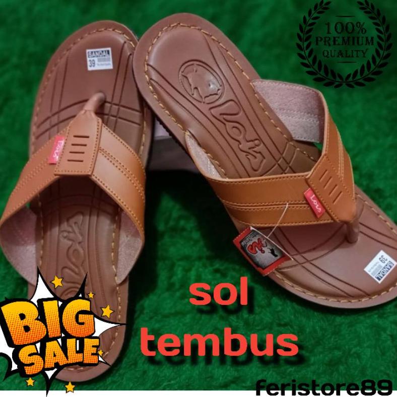New Sendal Pria-Sandal Pria Jepit-Sendal Japit Pria-Lois Kulit