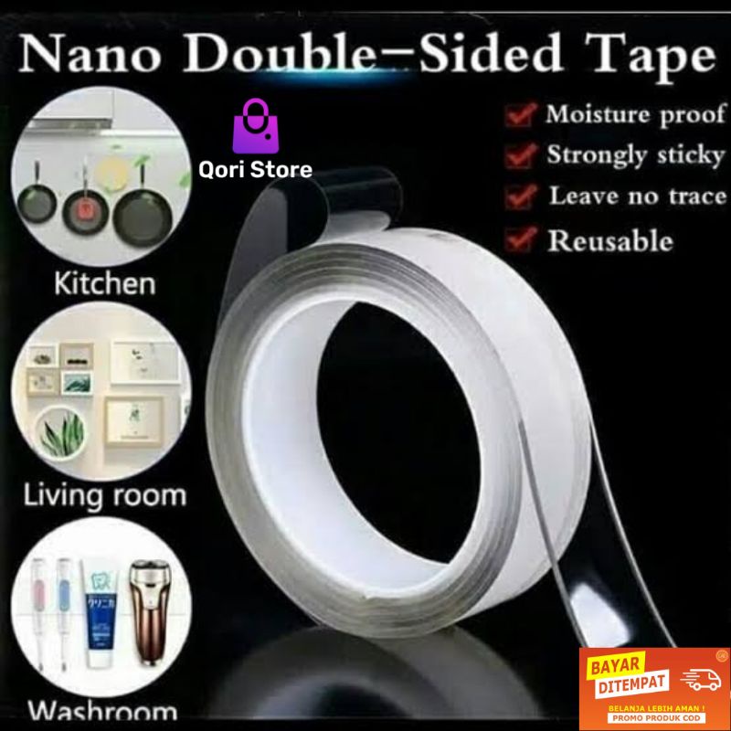

Qori Store - Double Tape Transparan Serbaguna / Perekat Transparan / Double Tape Bening
