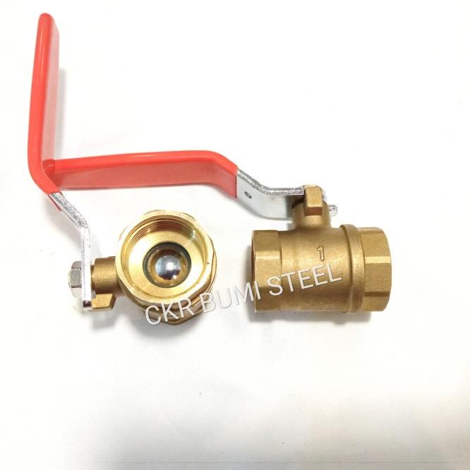 Ball Valve 1" Inch Kuningan / Stop Kran 1" Inch Kuningan