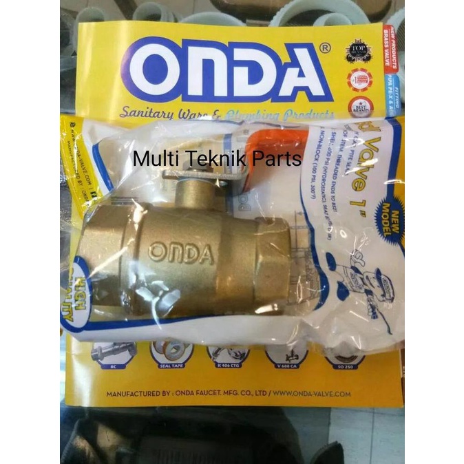 Ball Valve Onda 1" Kuningan