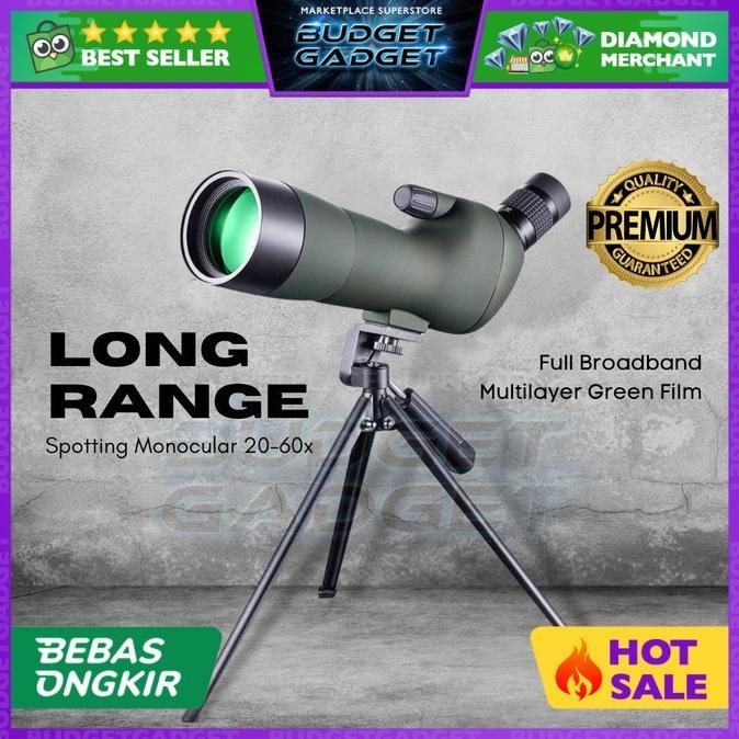 EYEBRE Teropong Teleskop Spotting Monocular Telescope + Tripod Kaki