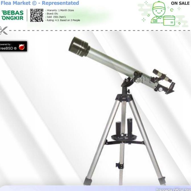 Teropong Bintang Astronomical Telescope - F70060