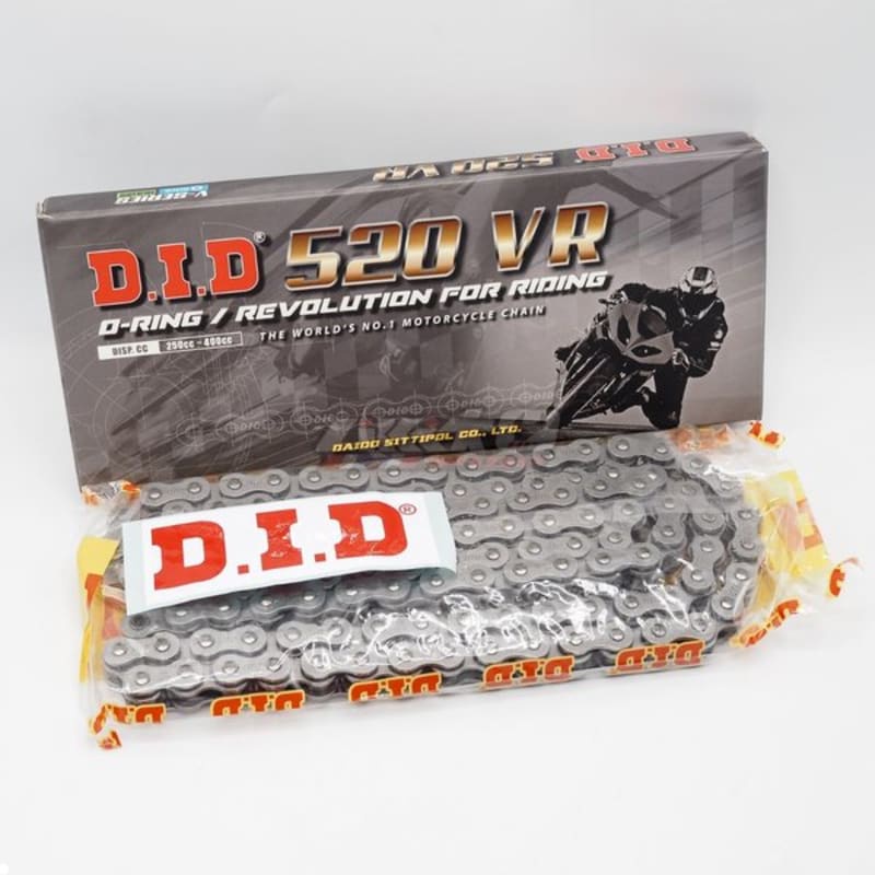 Original Rantai DID Japan Oring O-Ring 520VR 520 VR 120L 120 L Steel Racing Chain