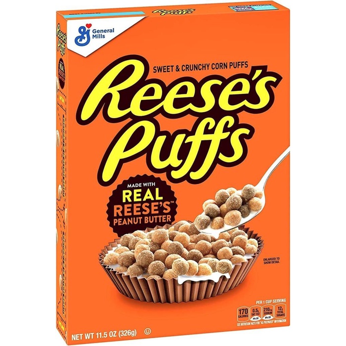 

Reeses Puffs Peanut Butter Puffs Cereal Import 326gr Best Seller