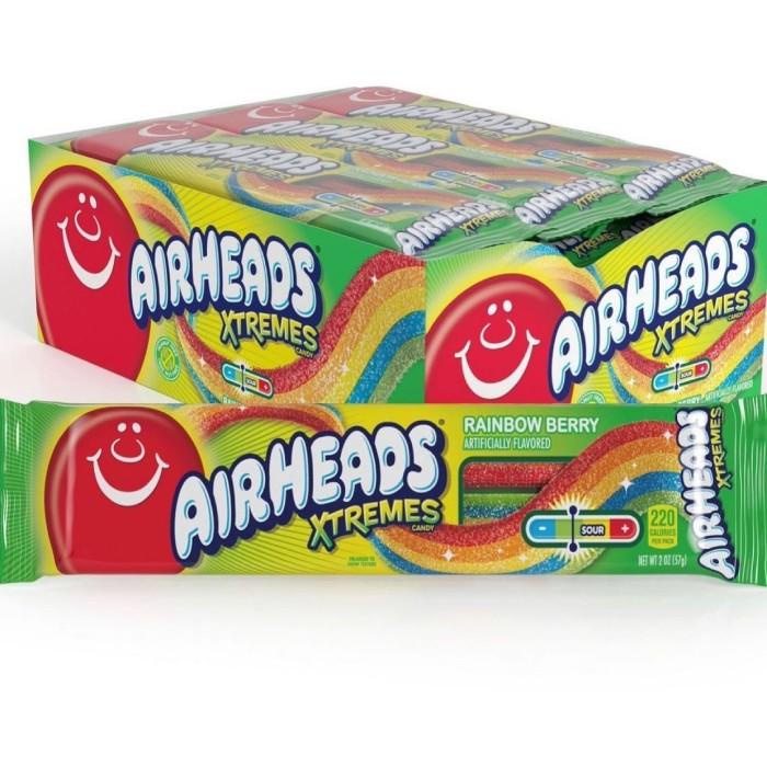 

Airheads Candy Xtremes Rainbow Berry 57gr Permen Import Best Seller