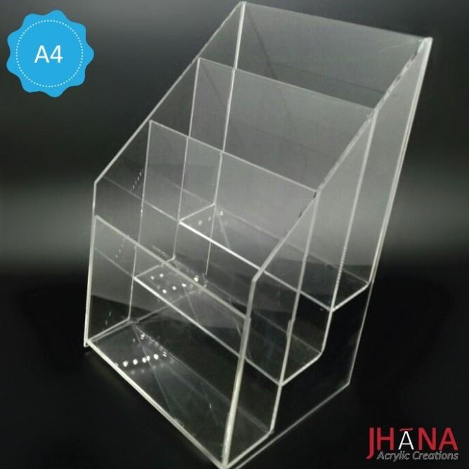 

Baru Acrylic Ukuran A4 Tb40 / Tempat Brosur 3 Susun Original